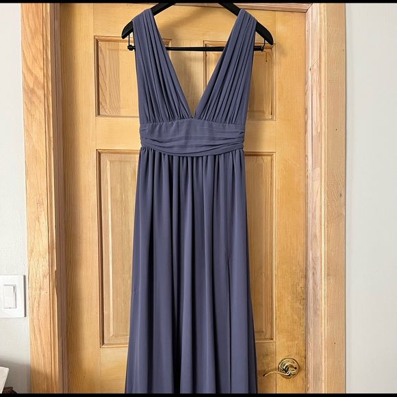 Lulus Heavenly Hues Denim Blue Maxi Dress - Picture 3 of 6